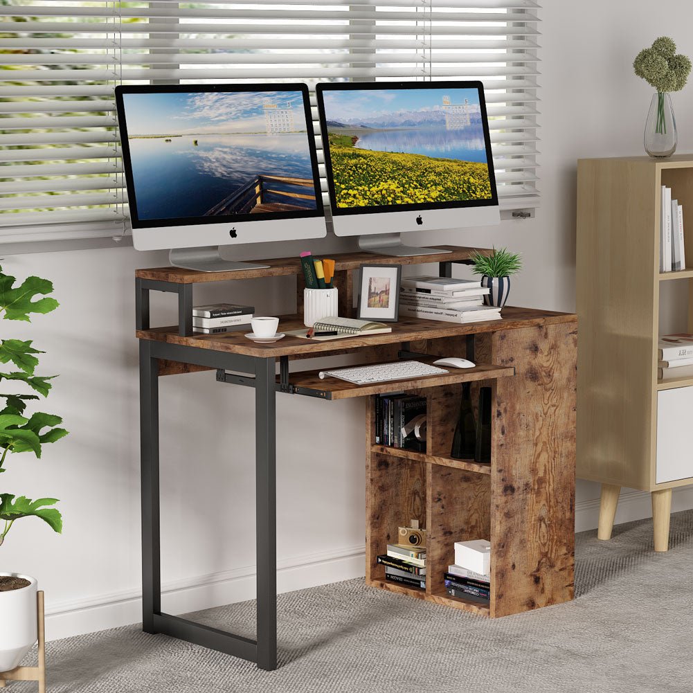 Mesa de escritorio, mesa escritorio, mesa ordenador, mesa estudio, mesa para ordenador - Tribesigns, 1