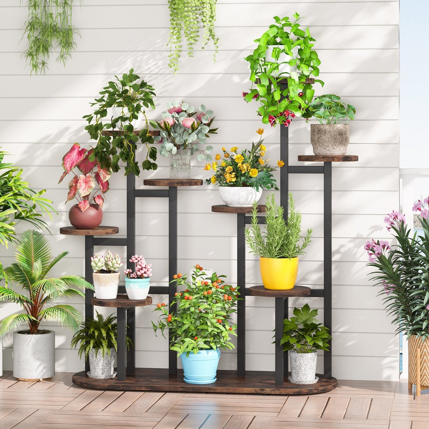 Tribesigns - Soporte para plantas de interior, estante para plantas de varios niveles, soporte para flores, soporte para exhibición
