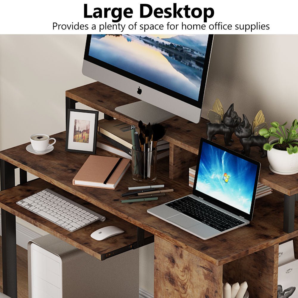 Mesa de escritorio, mesa escritorio, mesa ordenador, mesa estudio, mesa para ordenador - Tribesigns, 4