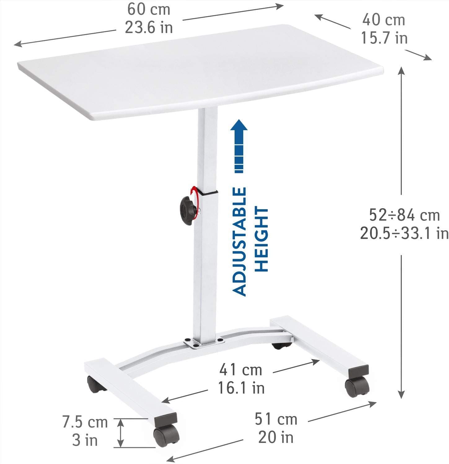 Mesa para Ordenador Portátil, Altura Ajustable