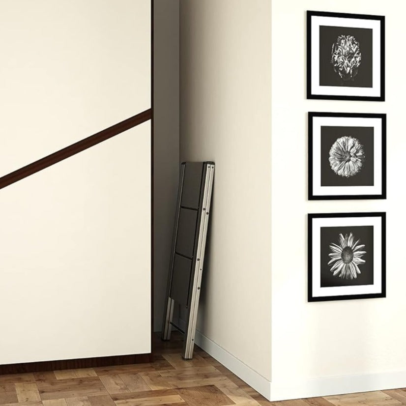 Escaleras, taburetes de aluminio, escalera plegable, Escaleras 3 pasos, Colombo 