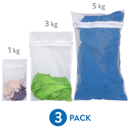 Set de 3 Bolsas Protectoras para Lavadora para Proteger Ropa Delicada