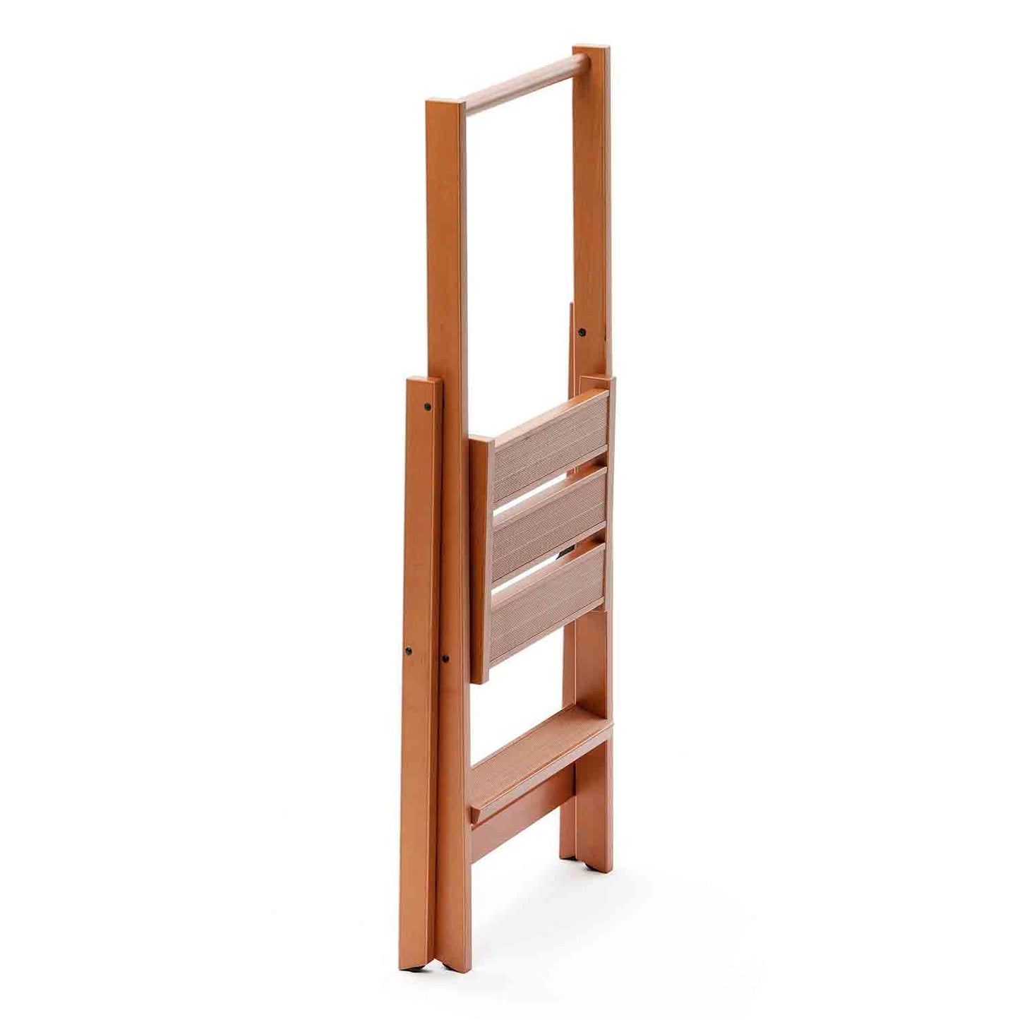 Escalera plegable, en madera, en 2 peldaños antideslizantes, KIMORA 2 