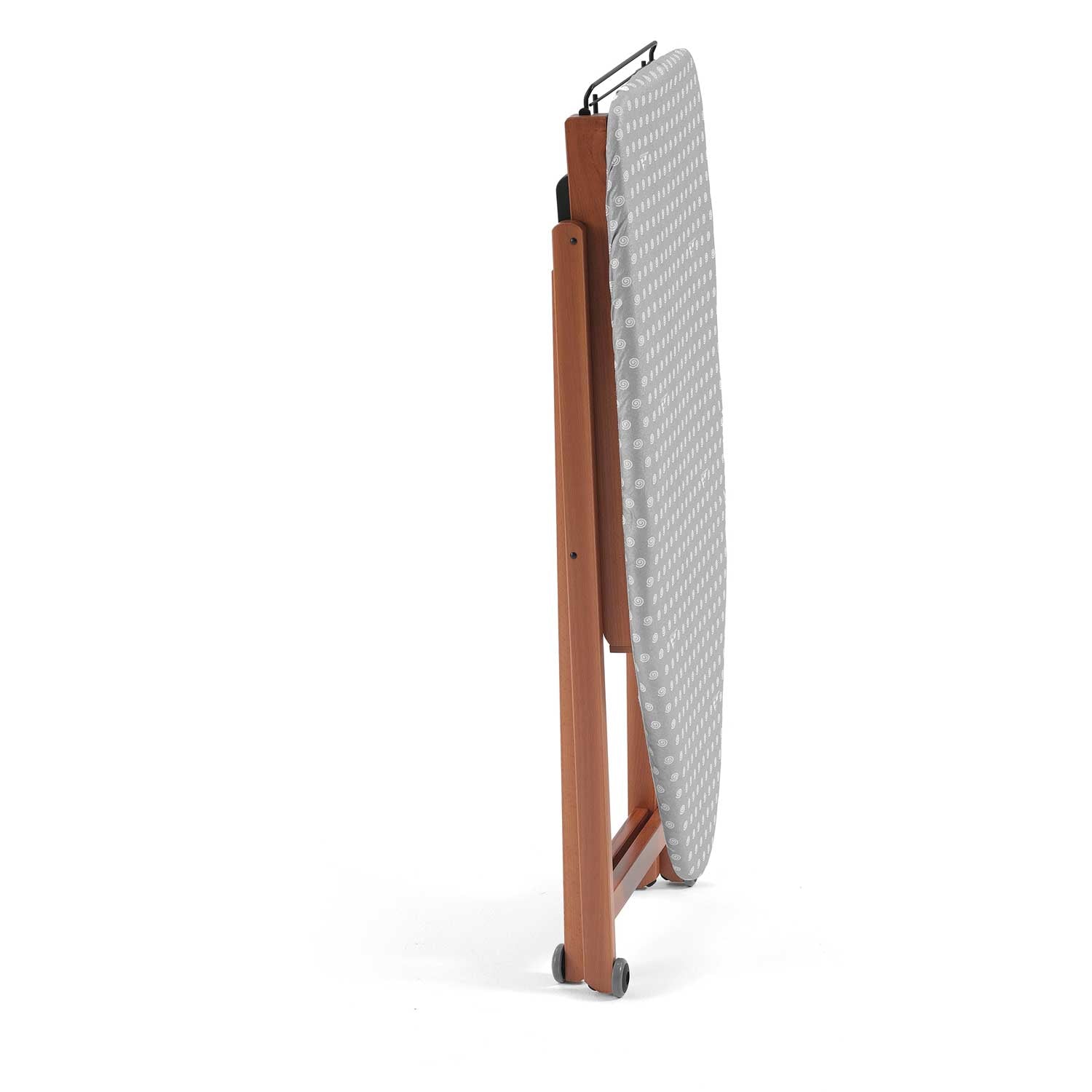 Tabla de planchar STIROLIGHT Tabla de planchar de madera maciza de haya Ancho 45 cm Altura 84-93 cm con ruedas Cerezo ARIT, 1