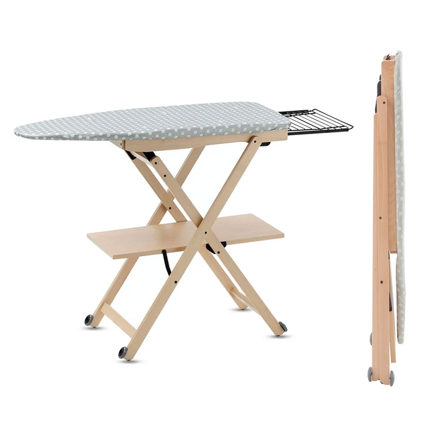 Tabla de planchar, Tabla Planchar, Tabla de planchar plegable, Ajustable en altura 84-93 cm, Madera, ARIT STIROCOMODO, 1