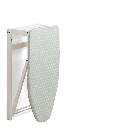Tabla de planchar de madera, STIROJOLLY, Tabla de planchar montaje en pared, plegable, 86x38cm, Made in Italy, Blanco, ARIT, 4