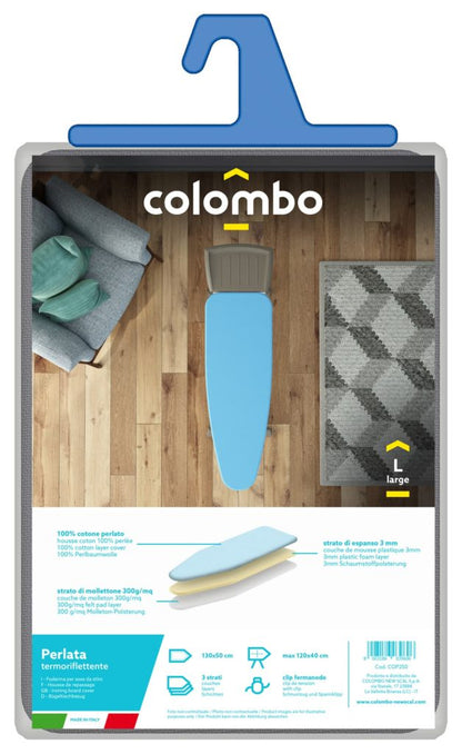 Colombo Perlate L - Fundas tablas de planchar, 130x50 cm