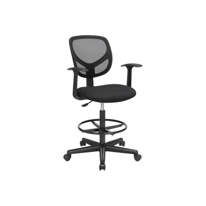 Silla Oficina, Silla ordenador, silla escritorio sin ruedas, sillas oficina, Silla escritorio - 150 kg, SONGMICS