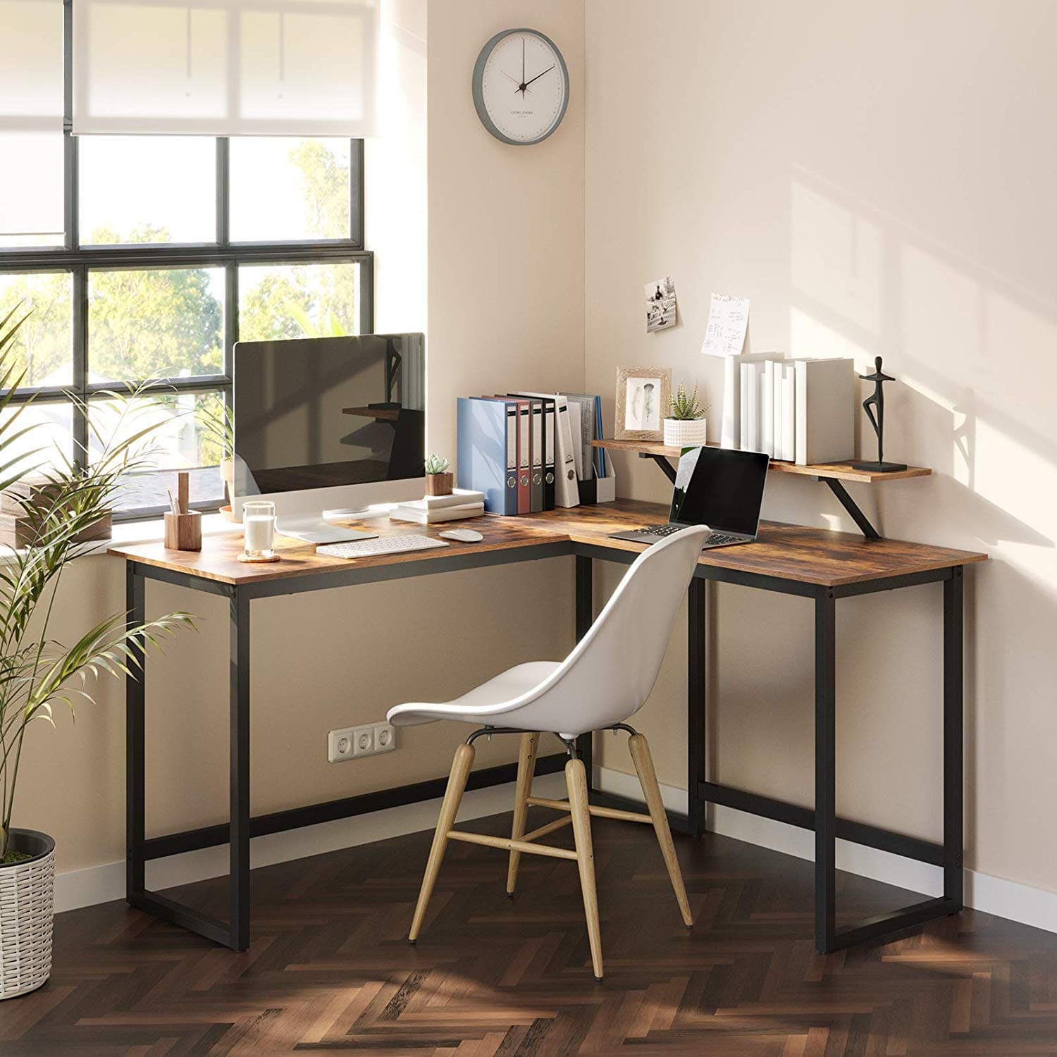 Tribesigns - Escritorio en Forma de L, Escritorio de esquina, Mesa de escritorio, mesa escritorio, escritorio grande 