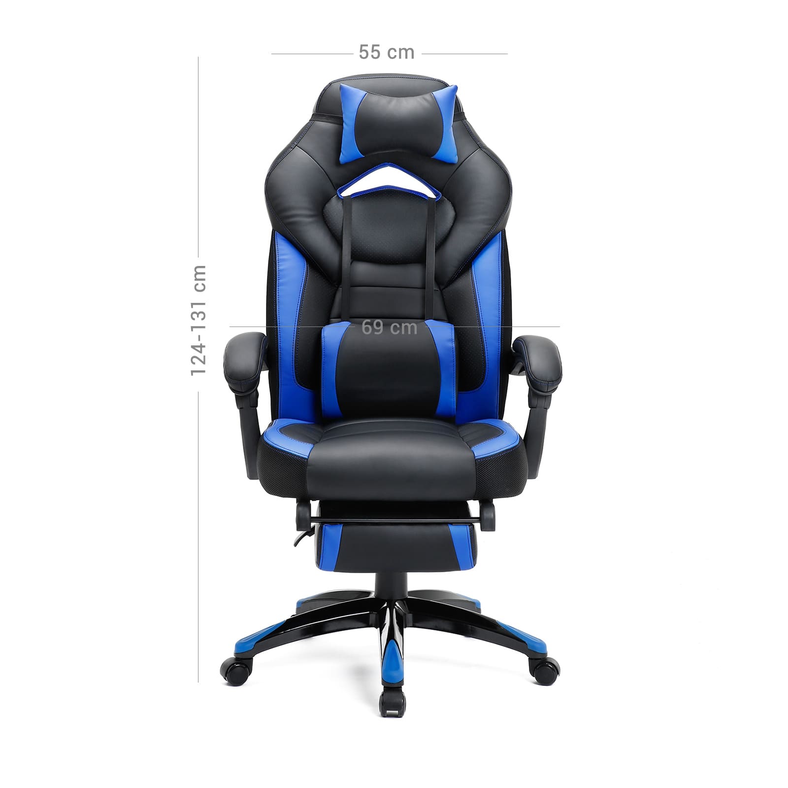Songmics - silla gamer, silla escritorio, silla, silla gaming, silla de ruedas, A124-131 cm