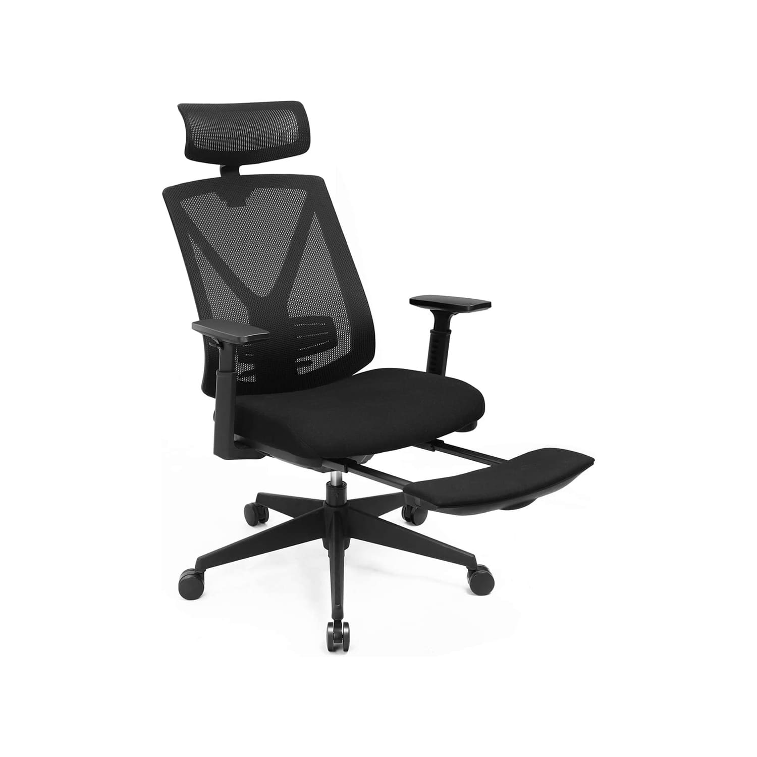 SONGMICS - Silla de malla ergonómica, Respaldo alto, Silla de Oficina, Apoyacabezas, apoyabrazos ajustables