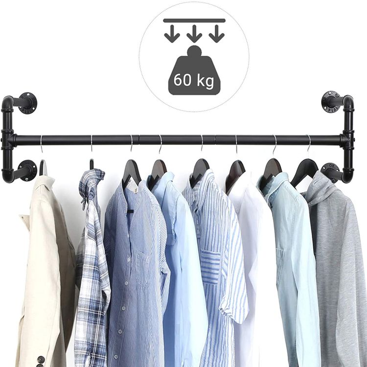 Percheros de Pared, Juego de 2, Estante de la Ropa, Resistente, Songmics, 2