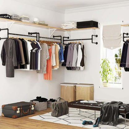Percheros de Pared, Juego de 2, Estante de la Ropa, Resistente, Songmics, 7