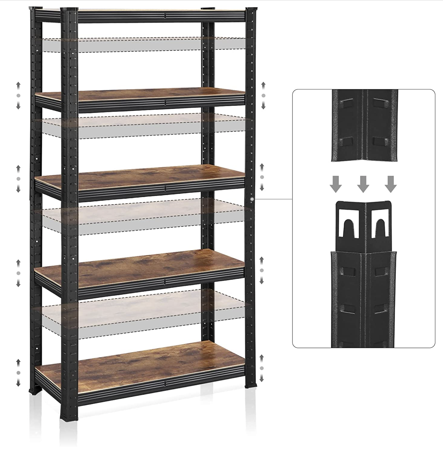 Estantería Industrial Songmics, soportar hasta 650 kg, 8