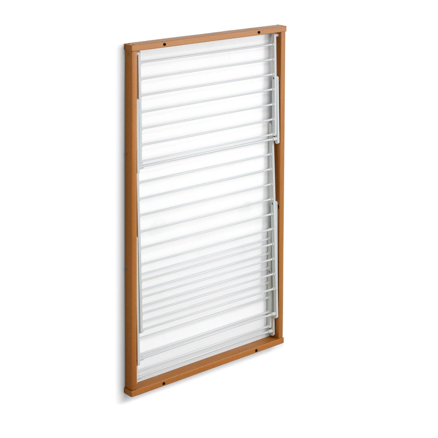 Tendedero Pared, Tendedero plegable pared, Madera, Cerrable – 15 m Tendedero Extensible, Color: Cerezo, Arit Karim, 6