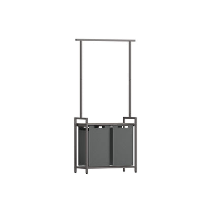 Mueble Cesto Ropa Sucia, 2 x 46 L, Mueble Ropa Sucia, Cesto Doble para Ropa Sucia, Cesto Colada, Greige y Gris, VASAGLE, 10