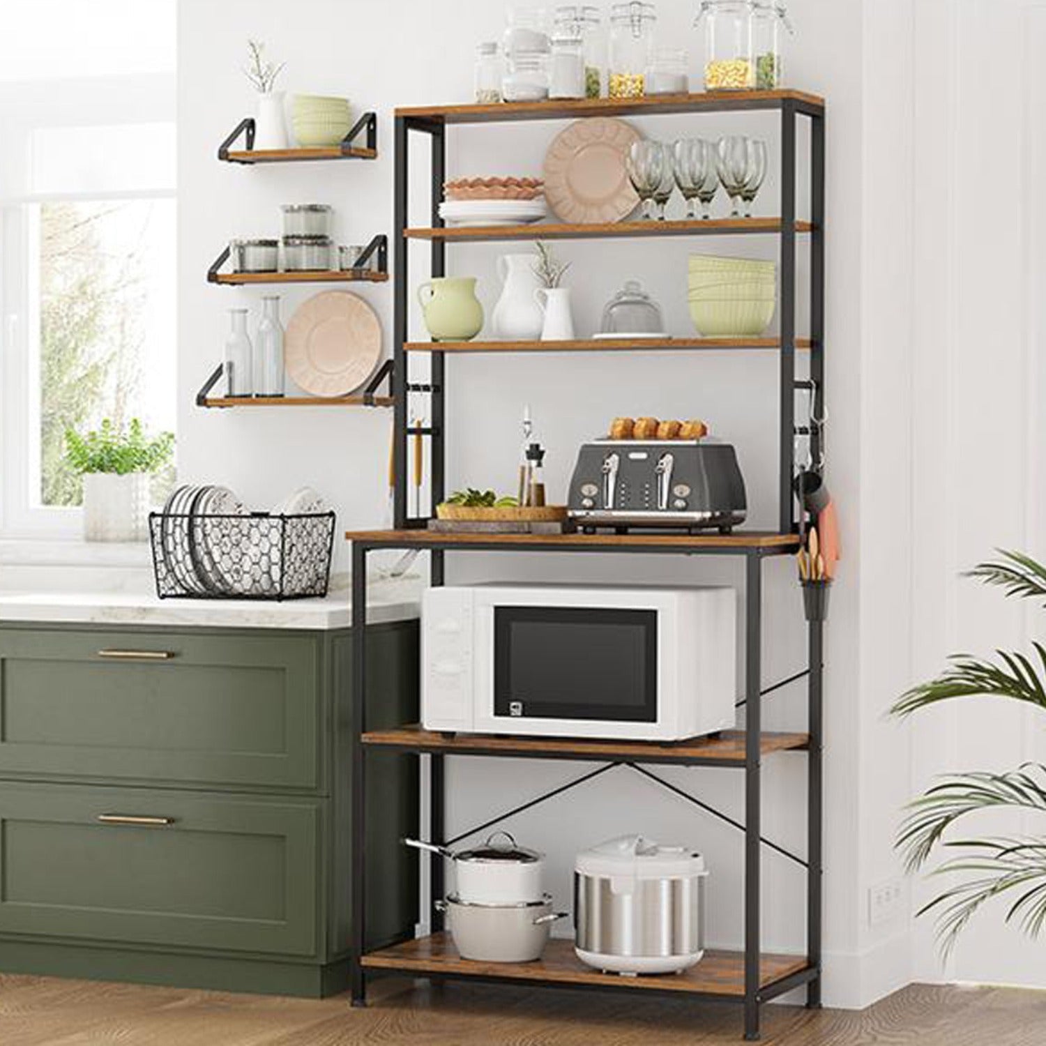 Estanteria cocina, Estanterias metalicas, 6 Niveles, VASAGLE, 9