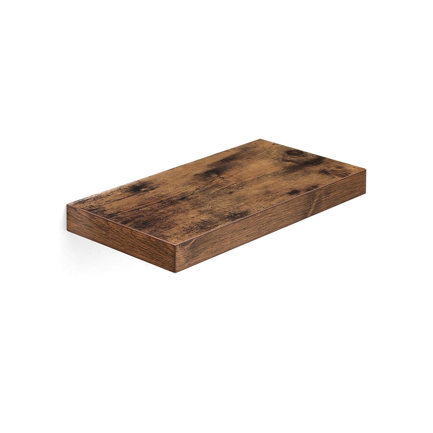 VASAGLE - Estante de Pared para, Estante Flotante, 40 x 20 x 3,8 cm, Estantes para Libros, Decoraciones, Marrón Rústico