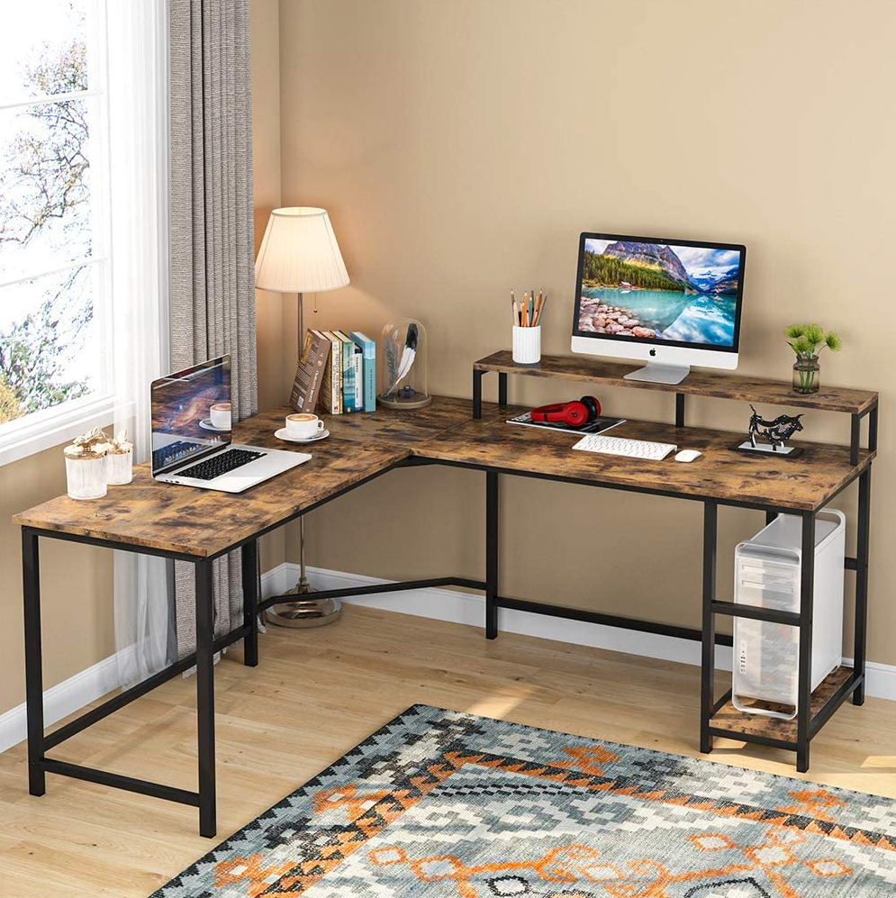 Escritorio esquina, mesa escritorio, Escritorio computadora, escritorio grande, Escritorio de Estudio PC, Tribesings