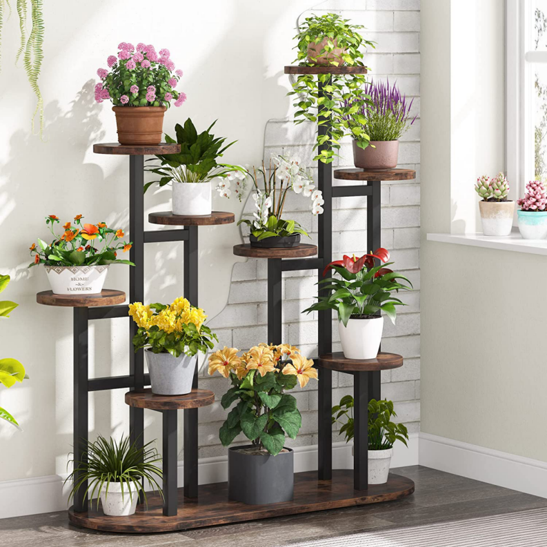 Soporte para plantas de interior, estante para plantas de varios niveles, soporte para flores, soporte para exhibición