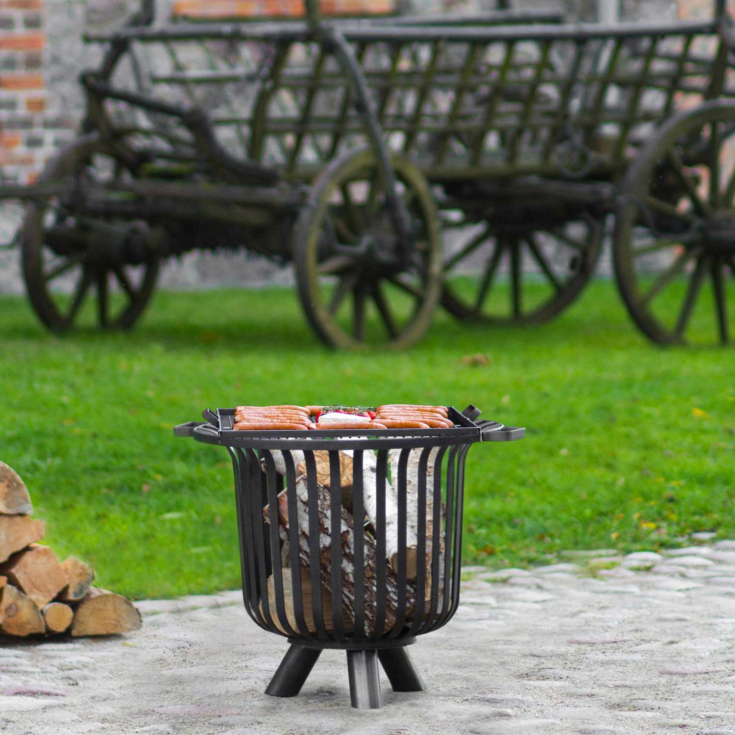 Cesta de fuego para brasero al aire libre «VERONA», 5