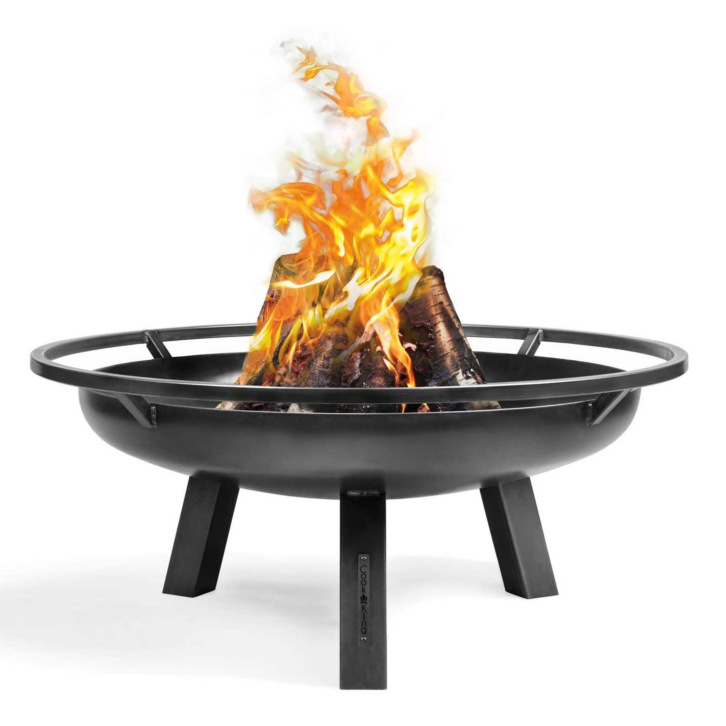 Brasero, Brasero Exterior, Brasero Jardin, Hoguera Jardín, con Asas, Pozo de Fuego Fire Bowl, 100 cm, Cook King PORTO, 1